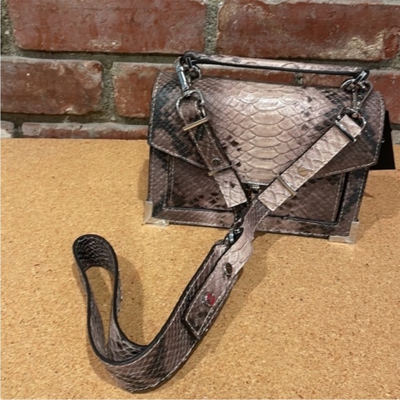 The Kooples Emily Small Python Leather Bag - Picture 7 of 9